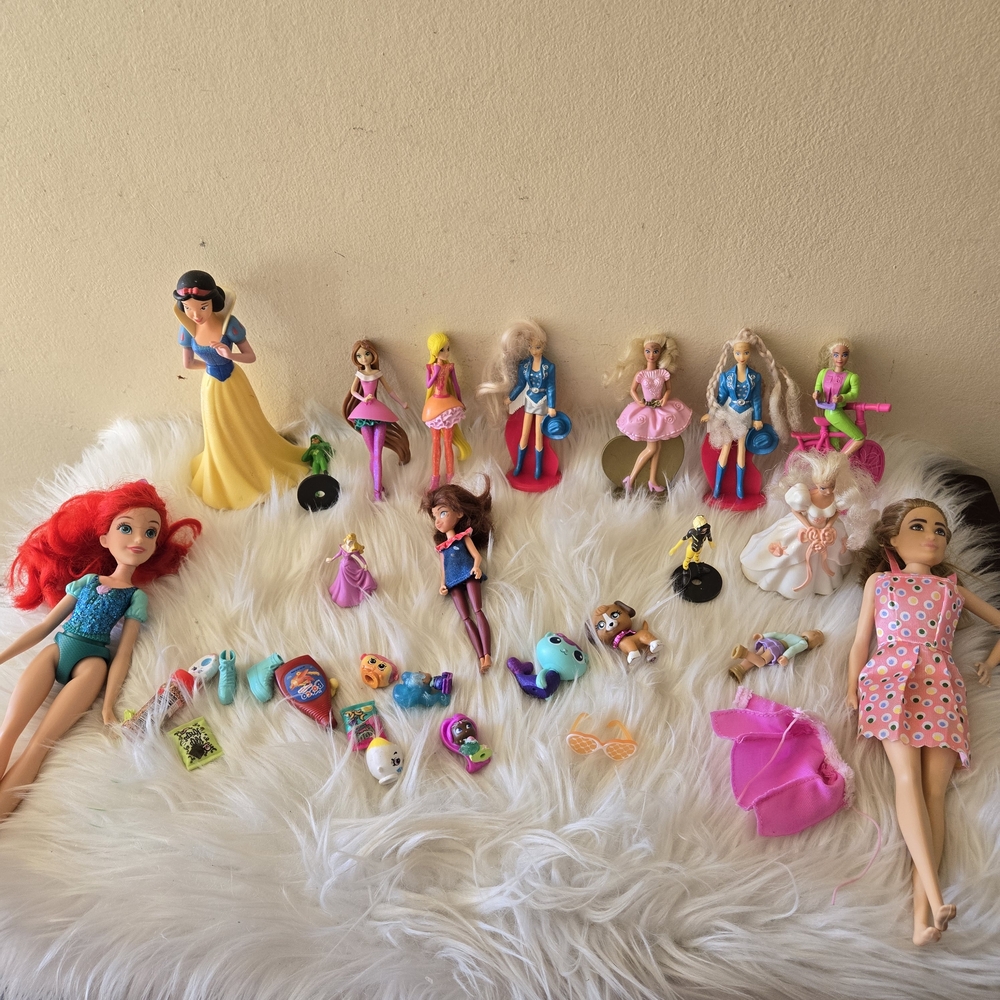 Assorted Colorful Dolls and Accessories Set